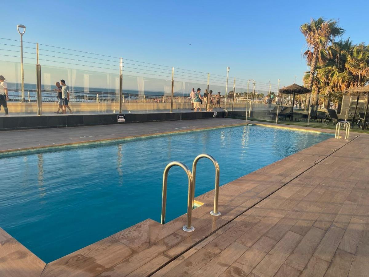 Apartamento Con Piscina En El Paseo Cruz Del Mar Appartement Chipiona Buitenkant foto